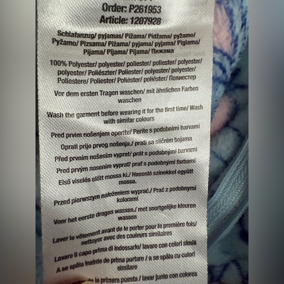 Disney Women's Stitch Light Blue Fleece PJ Onesie Size S NWOT - Picture 8 of 8